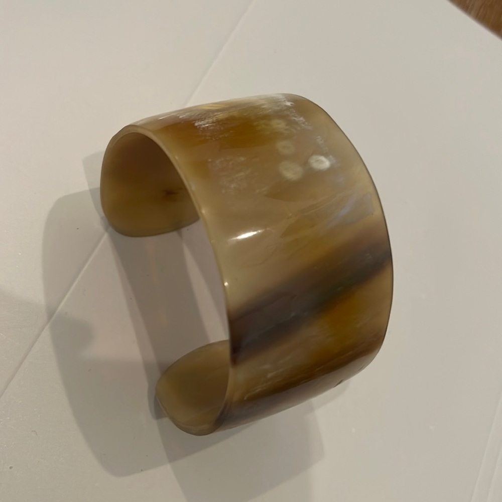 Vintage horn cuff bracelet